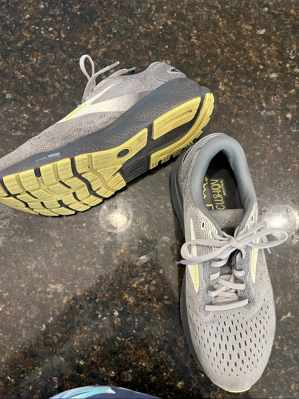 Men's Gray/Green sole Running Shoes  - Lightweight Comfort
